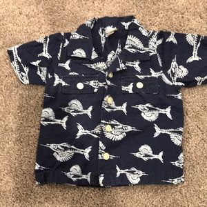 Baby Gap button down Hawaiian shirt